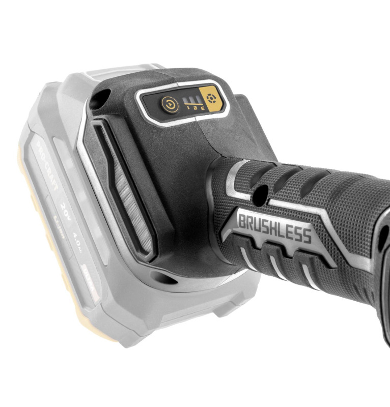 PROCRAFT Aku uhlová brúska Industrial 20V 125mm (bez batérie a nabíjačky) AG125B-BB 4