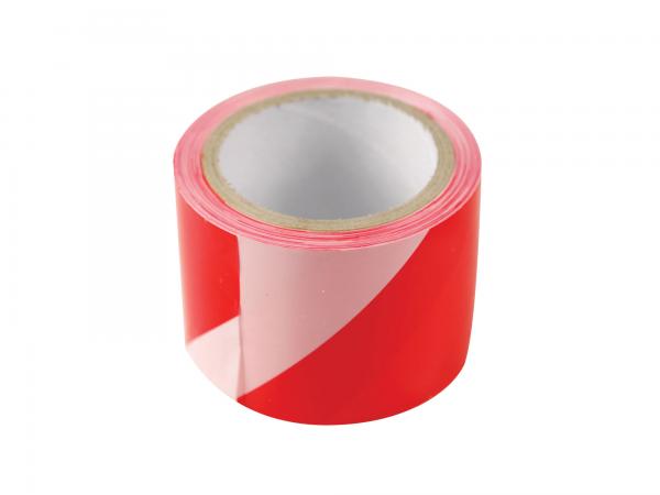 Páska výstražná červeno-biela, 75mm x 250m 9566