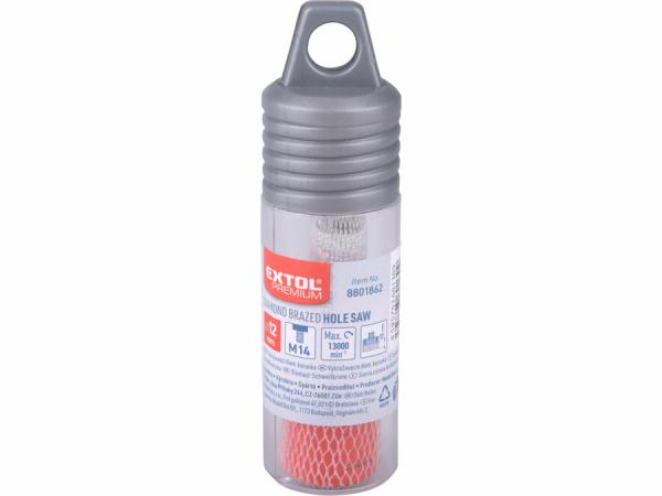 EXTOL PREMIUM Korunka vykružovacia diamantová, Ø 12mm, závit M14 8801862 2