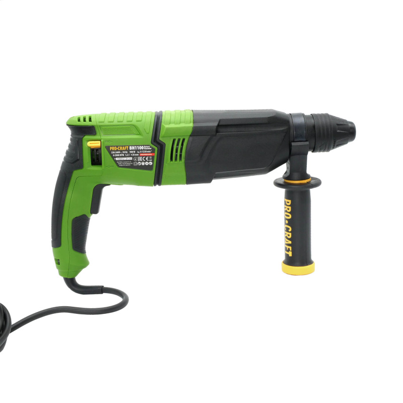 PROCRAFT Kombinované vŕtacie a sekacie kladivo 900W 3,2J BH1100 3