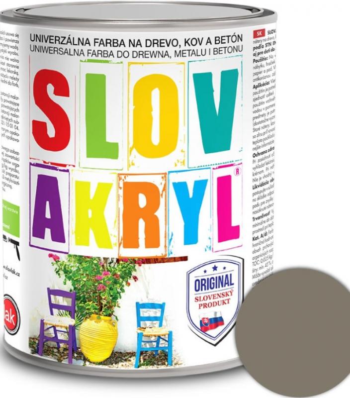 Farba Slovakryl 0111sedy 0,75kg