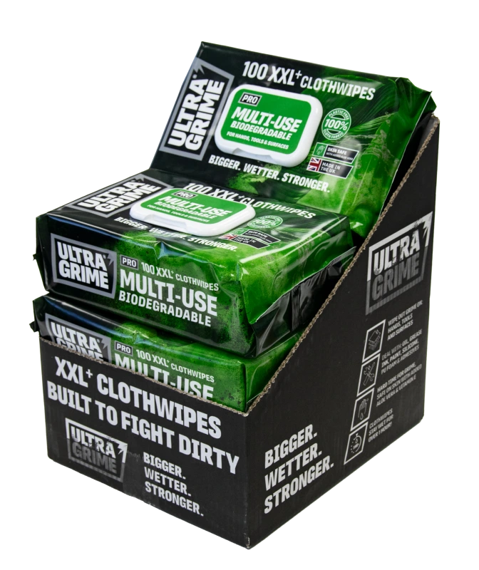 Box 6 balení - Profi čisticí ubrousky ULTRAGRIME® BIO-MULTIUSE 100ks XXL