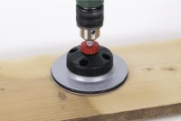 Wolfcraft Tanier unášací kombinovaný samolepiaci fixoflex pre brúsne kotúče ø 125mm so stopkou, wol 1