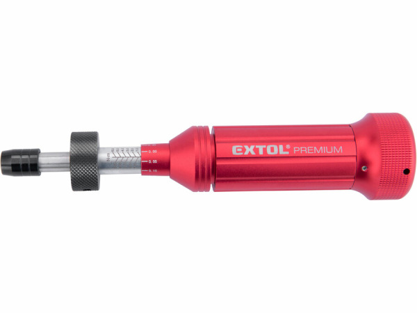 EXTOL PREMIUM Skrutkovač momentový 1/4" štvorhran, 1-6Nm, dĺžka 204mm 8825301