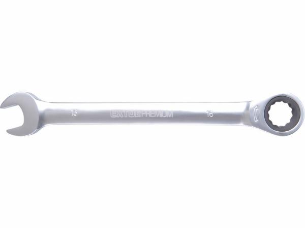 Kľúč očko-vidlicový, račňový, 72 zubov, Cr-V, 16mm