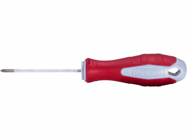 FORTUM 4740301 Skrutkovač plochý, PZ0 x 75mm, S2